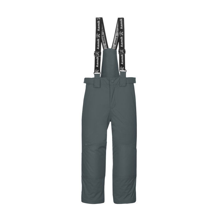 Kamik Winterhose Skihose Harper (wind- und wasserdicht, abnehmbares Träger-/Latz-System) grau Kinder